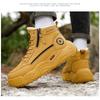 Men's Winter Warm-Lined Thickened Waterproof Anti-Slip Cotton Boots With Thick Sole.