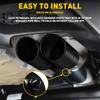 1 szt. 63 mm Uniwersalny Samochodowy Podwójny Wylotowy Układ Wydechowy Stal Nierdzewna Czarna Końcówka Wydechu Tłumik Końcówki Rury Podwójna Rura Końcówki Akcesoria Samochodowe