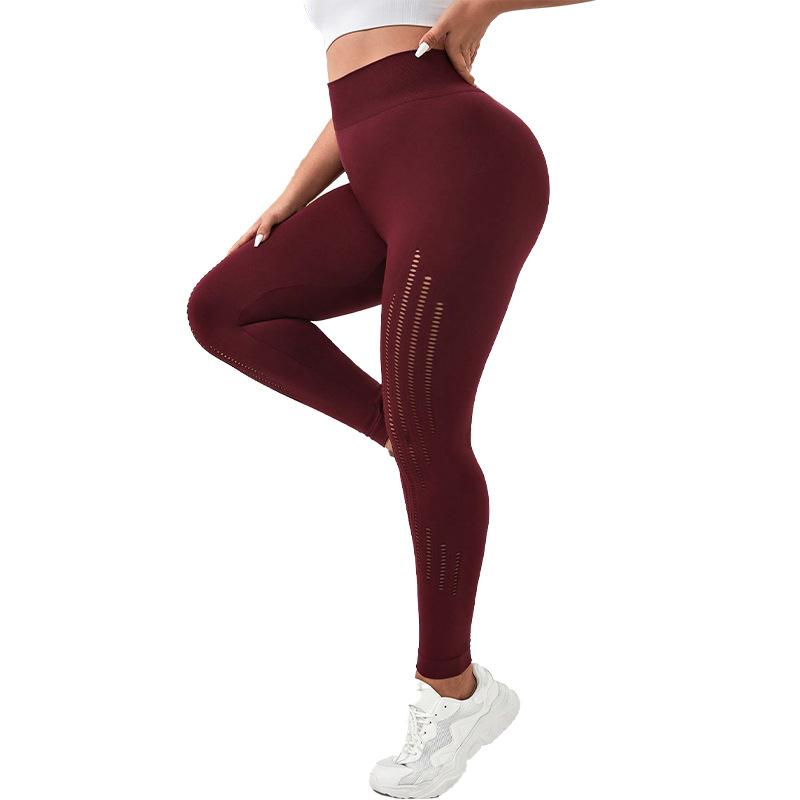 High Waisted Fitness Pants, Peach Hip Yoga Pants, Women'S Mesh Breathable Seamless High Waisted Sports Pants, Women'S