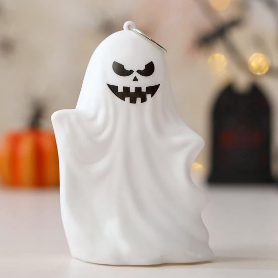 Svítící dekorace duch Halloween duch světlo strašidelný duch středový prvek závěsná ozdoba na stůl krbovou římsu skříňku stolní displej