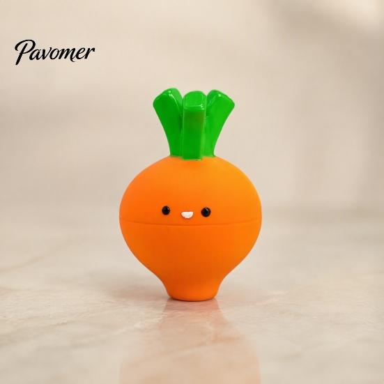 Durable Rubber Puppy Toys Carrot Shape Squeaky Dog Toy, Latex Interactive Pet Safe Teething for Puppies Elastic Chew Toy Small Dogs Boredom Relief And