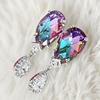 Fashionable, luxurious, and shiny women's hanging earrings - suitable for banquets, weddings, and parties to wear