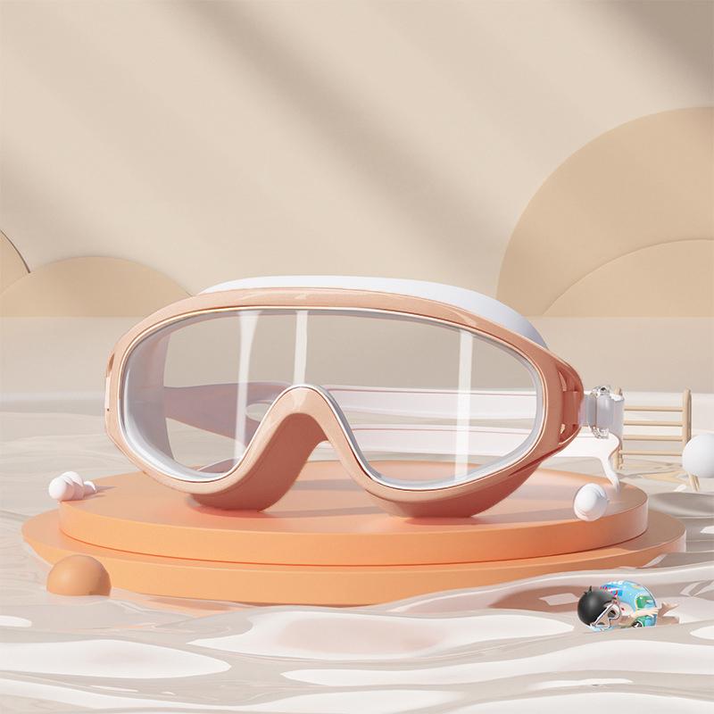 1Pcs Boys Girls Professional Diving Goggles Glasses Children Swimming Goggles Caps Waterproof Anti-fog Big Box