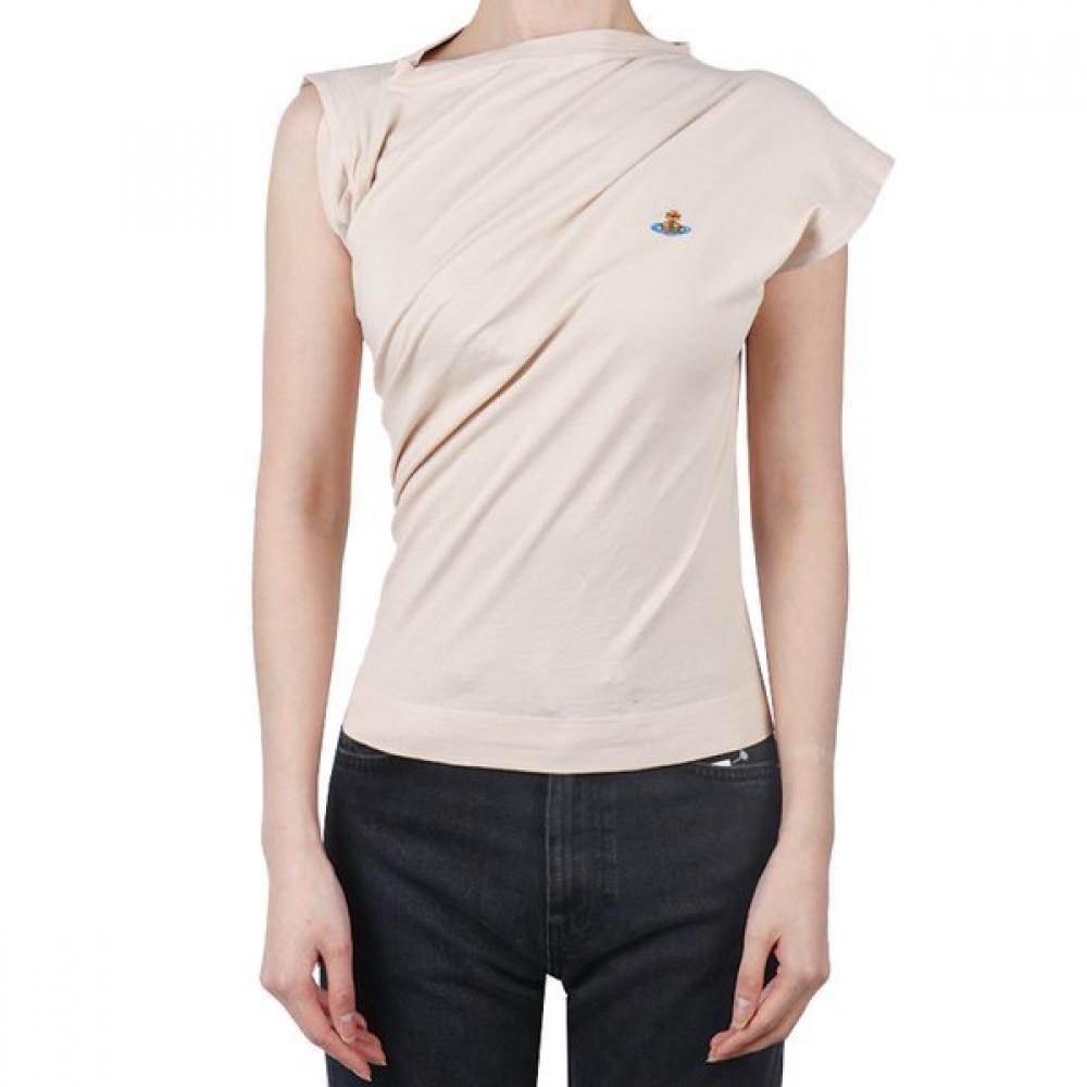 

Vivienne WeStwood 25SS женская футболка с коротким рукавом Hebo бежевая 1504000a J001m C403 XS