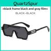 Óculos de Sol Quadrados Cyberpunk Com Lentes de PC Uv400 Para Esportes ao Ar Livre e Moda