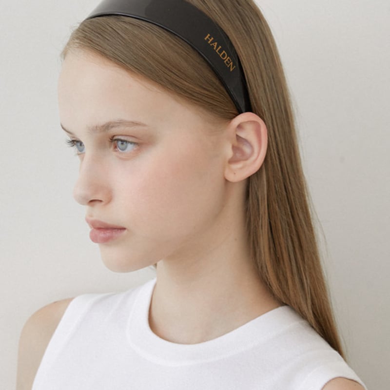 

широкий ободок для волос темного тона (H037_черный) black