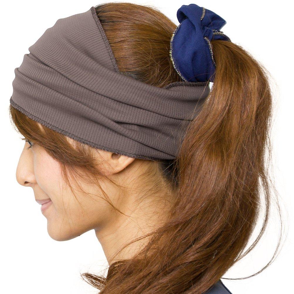 

Zaction Сухая сетчатая повязка на голову тюрбан 9 коричневый сделано в Японии влагоотводящая, быстросохнущая [средний, 2/7]