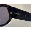 Used CHANEL sunglasses black with logo