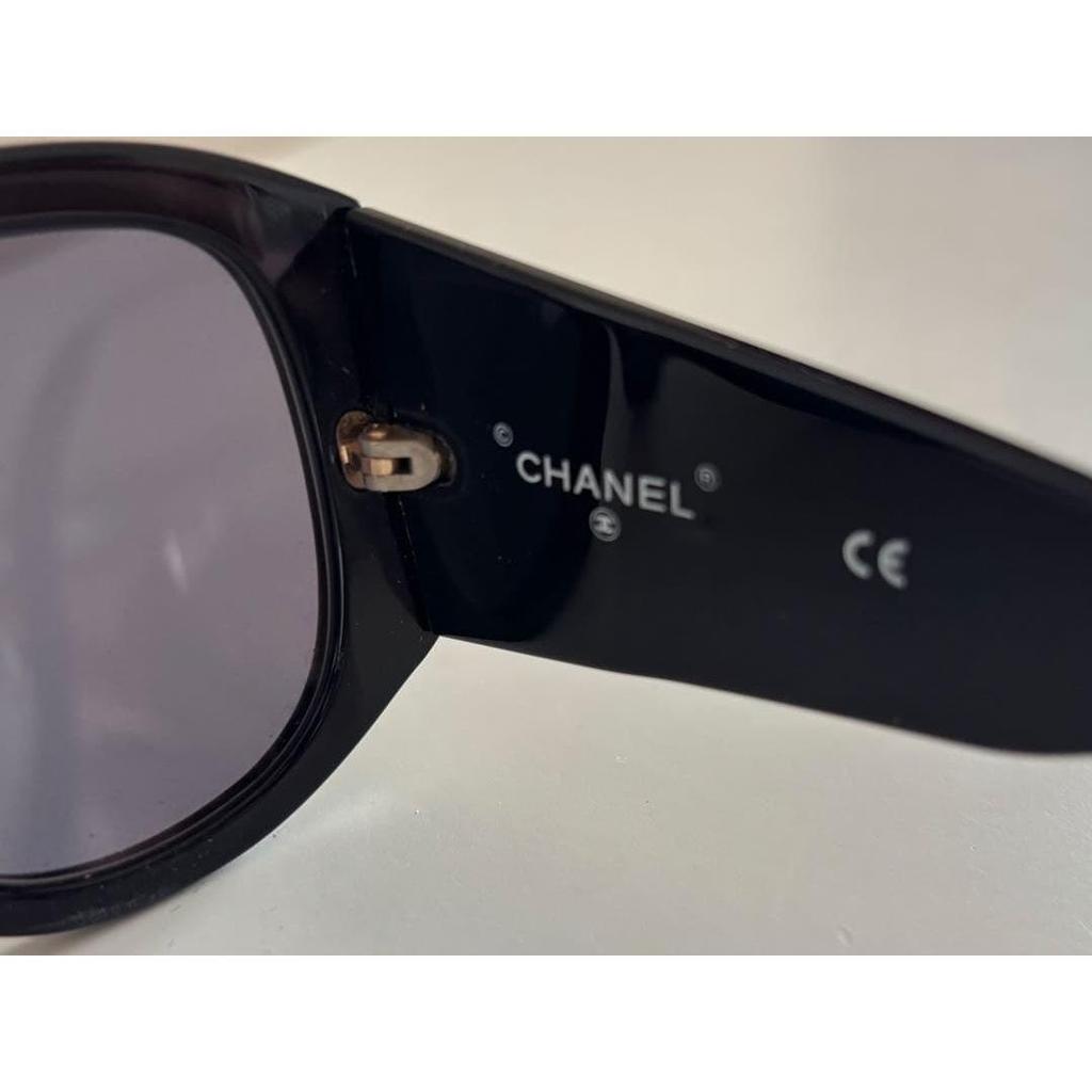 Used CHANEL sunglasses black with logo