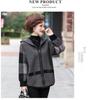 Fat Mama Plus Size Double-Sided Fleece Hooded Jacket for Mid-Aged & Elderly (Spring/Autumn)