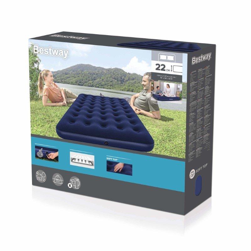 Samt-Luftmatratze 191x137x22cm Bestway 67002