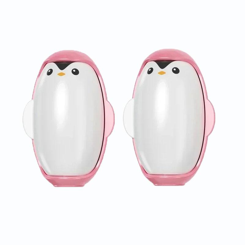 Pinguin Fusselentferner Wiederverwendbare Tragbare Rolle für Kleidung Tierhaarentferner Waschbar Staubentfernung Haare Klebrig Tragbares Gel Fussel