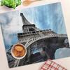 Tempered Glass Kitchen Backsplash with Eiffel Tower Paris Graphic 60X52 Cm