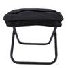 Outdoor Folding Stool Sling Bag 2 in 1 Portable Chair and Storage Pouch for Camping Hiking Fishing Black