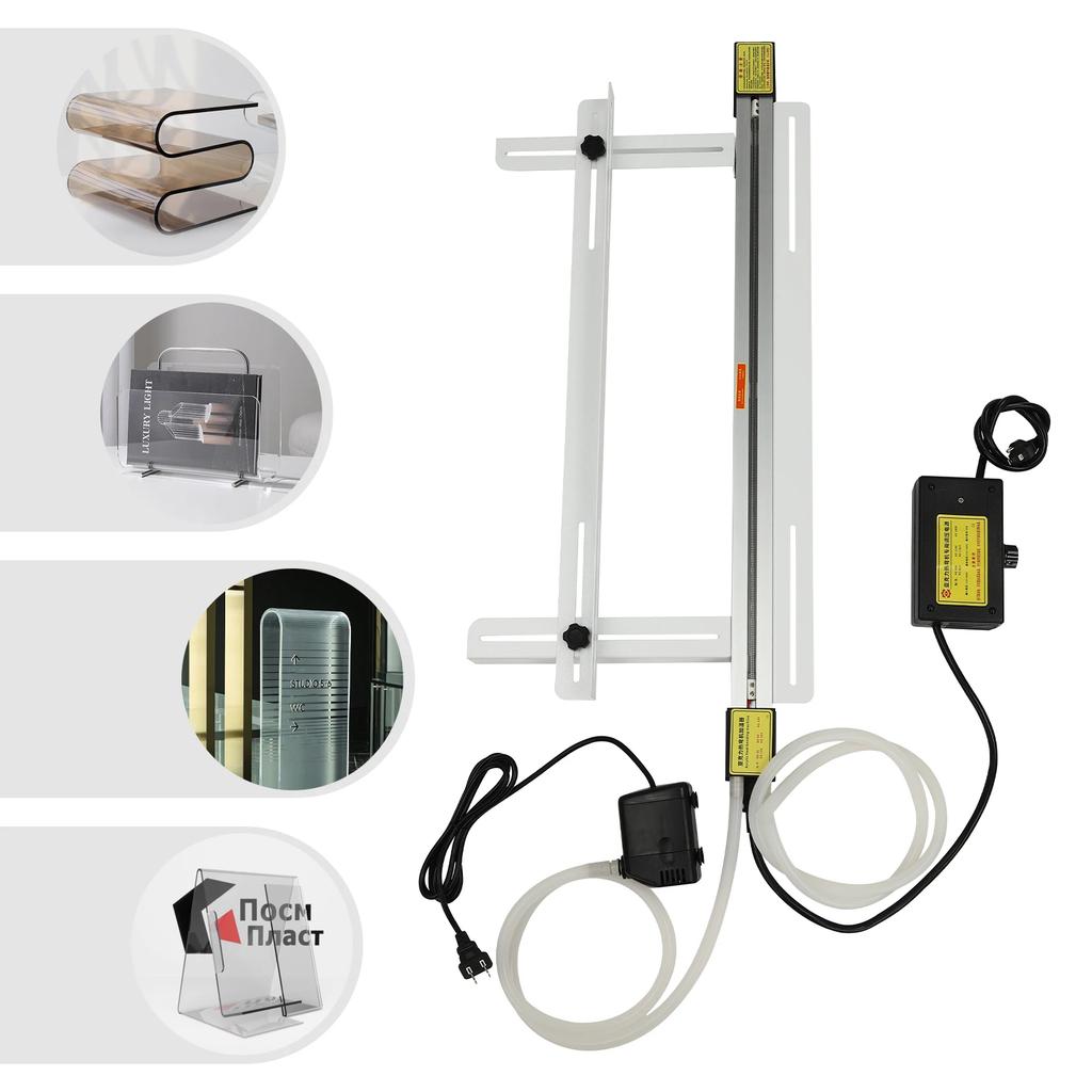 Giętarka akrylowa 60cm z uchwytem, Giętarka do tworzyw sztucznych, Ręczny podgrzewacz listwowy 24 cale IPX8 do produkcji logo