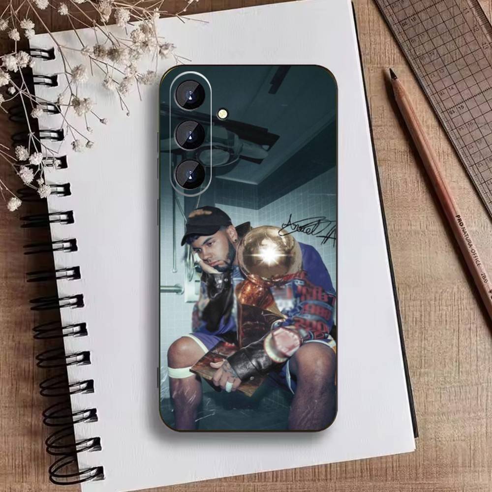 A-Anuel AA Rappe Phone Case For Samsung Galaxy A73,A21s,A22,A31,A52,A53,A71,A41Soft Black Shell