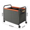 Toy Storage Basket with Four-wheels Sundries Storage Box Bedside Rack Large Capacity Trolley for Bedroom University Dormitory