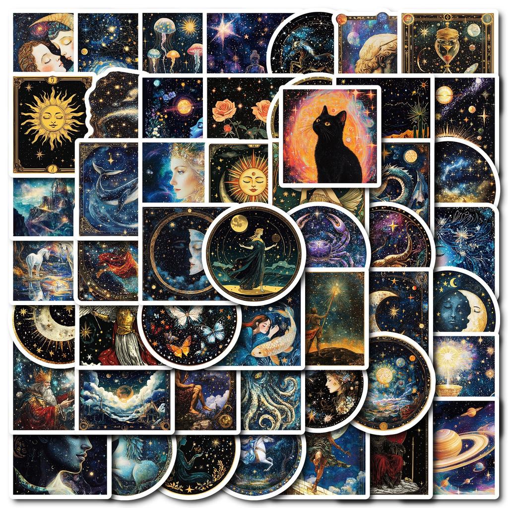 50 Neue Fantasy-Thema Universum Mythologie Graffiti-Sticker Handyhülle Kühlschrank Dekoration