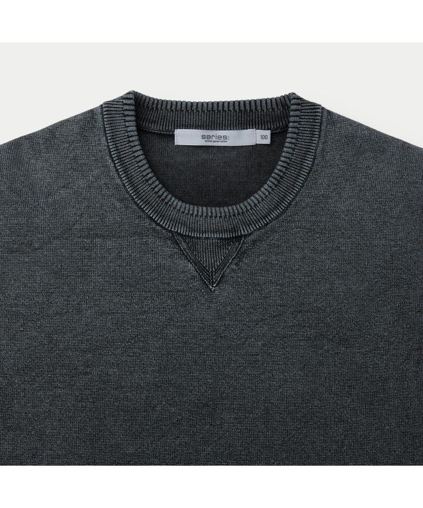 Silijeu Garment-Dyed Crewneck Sweater Sawas26111Bul