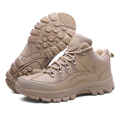 Outdoor Hiking Shoes Men Low-top Casual Flat Anti-slip Men Shoes Flat Durable Breathable Lace-up Sports Shoes Men