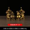 Pair of Copper Elephants Water Absorbing Trunk Wealth Sitting Gourd Elephant Copperware Wholesale
