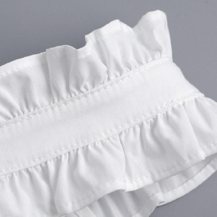 Vintage Plissiert Rüschen Falscher Kragen Einsatz Abnehmbarer Kragen Falscher Blusenkragen Halskrause Choker Modische Statements