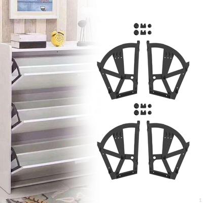 2 Stück Möbel Schrank Scharnier Schuh Schublade Flip Frames Teile mit Montagezubehör