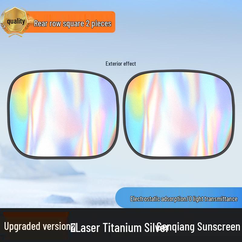 Car Sunshade & Privacy Blackout Stickers: Heat Insulation & Static Cling for Side Windows