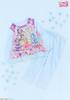 Kaitak Family Idol PreCure Kids' Light-Up Pajamas, Long Sleeves, Ruffles, Spring/Autumn (100cm, Sax)