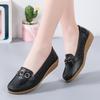 Womens Walking Flat Loafer Slip On Leather Loafer Comfortable Flat Shoes Outdoor Driving Hollow Out Flat Shoes for Women Leather