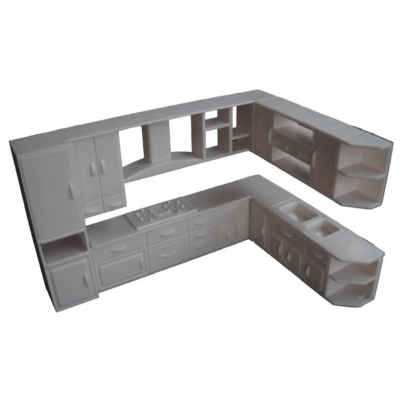 1:30 Scale DIY Construction Sand Table Model Materials for Students: Indoor Furniture, Bed, Wardrobe, Table, Sofa