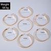 7 Pcs Set Fashion Retro Star Heart Bracelet Geometry Irregular Fold Wear Punk Opening Bangles Set for Women Men Jewelry Gifts