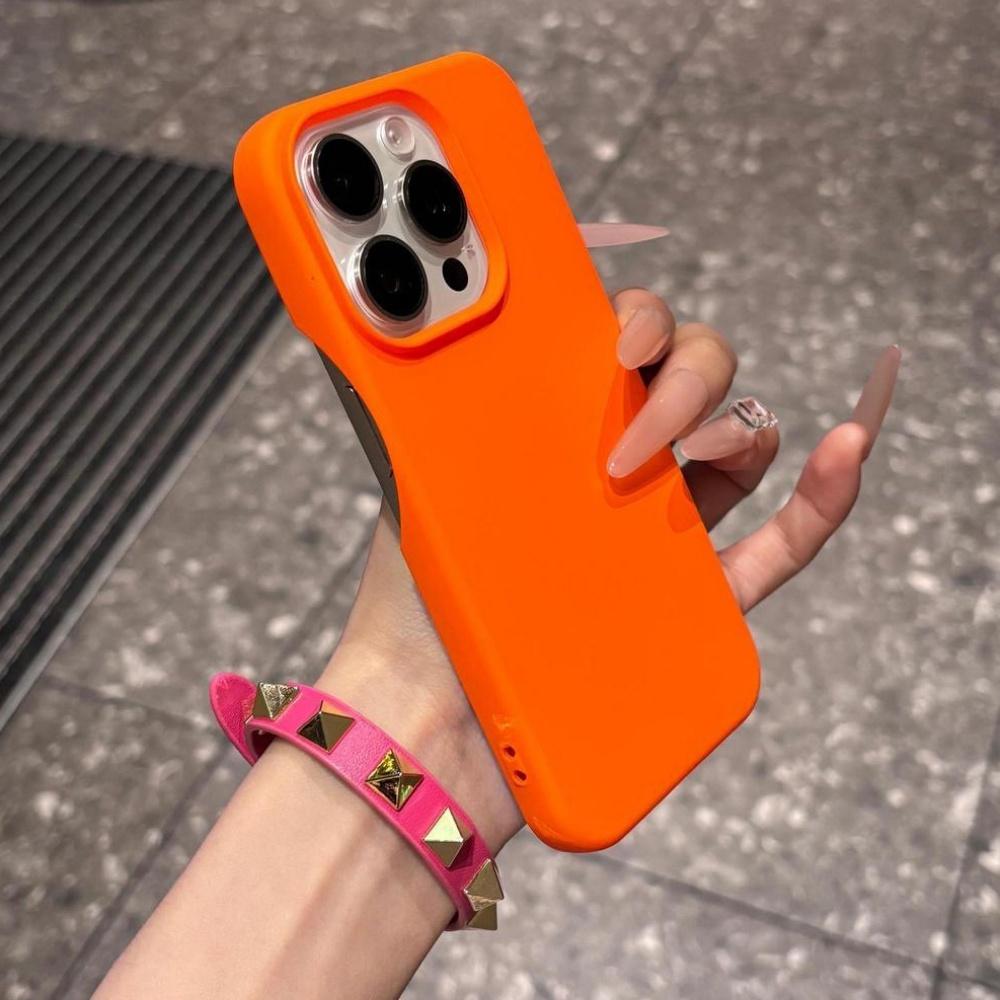 

Bright Color Candy Silicone Frameless Phone Case For iPhone 16 15 14 13 12 Pro Max 11 Plus Cooling Matte Armor Protective Cover iPhone 15 Pro