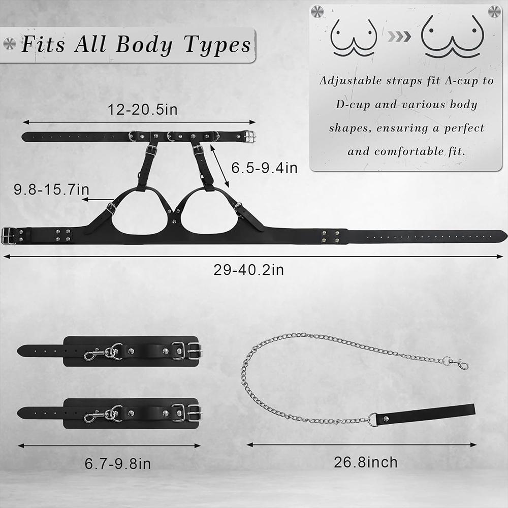 Pussy Handcuffs Sex Toys Games for Couples Slave Harness Cuffs Bondage Straps Erotic Obedience Turn Female Sex Kits 18+