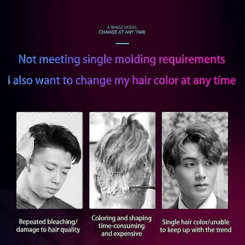 Mofajang Ceară Colorantă de Păr, Ceară Colorantă Instantanee pentru Păr Cremă/Lut pentru Coafură Temporară 4.23 oz