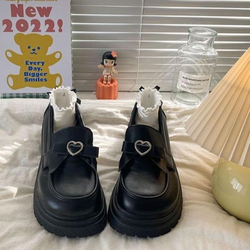 

Fashion Women s high heels, Mary Janes shoes, Lolita dress shoes, women s spring and autumn loafers 35 чёрный