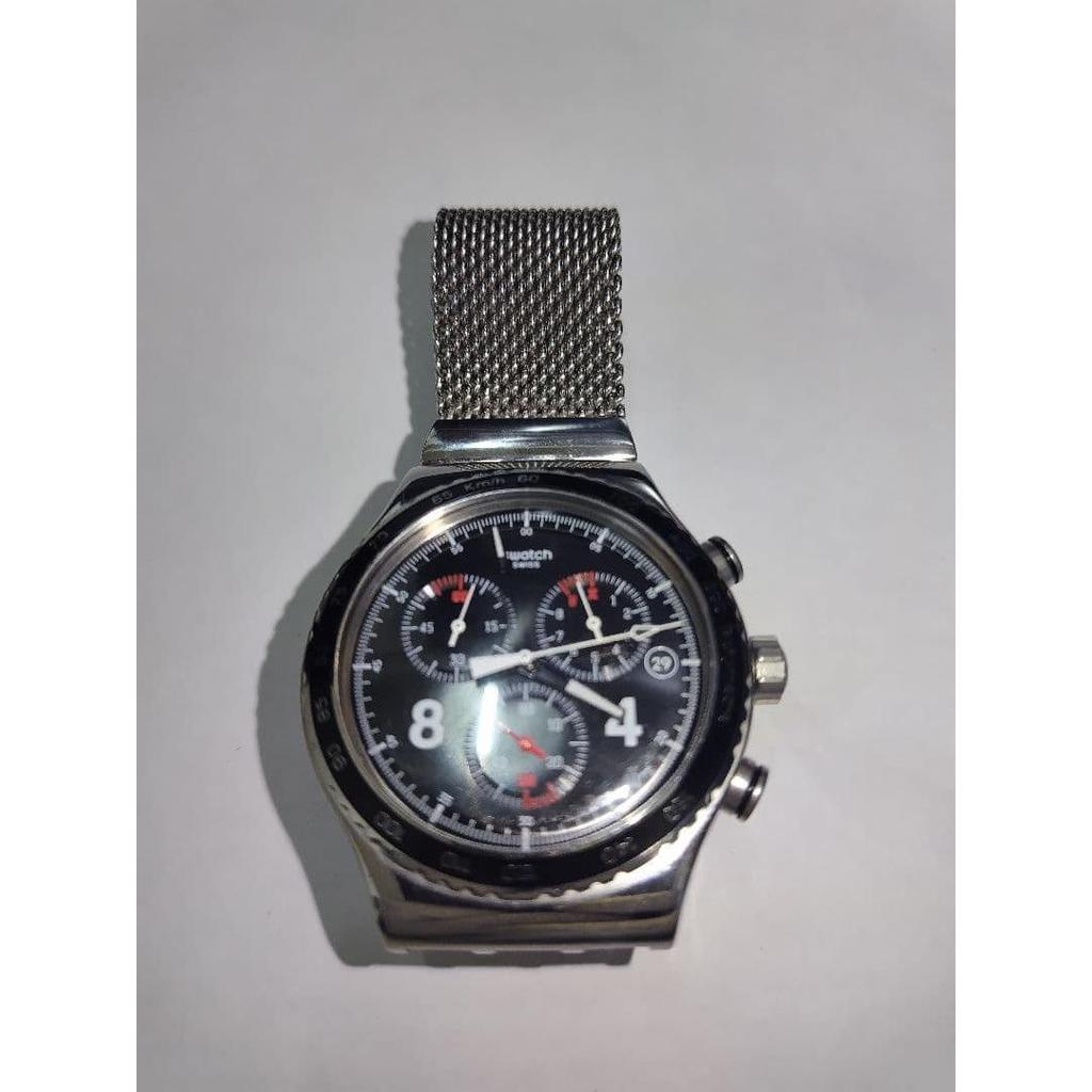 Used Swatch Irony Chrono Blackie