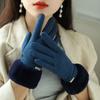 Cycling Gloves Plus Velvet Full Finger Gloves  Gloves Winter Gloves Female Gloves