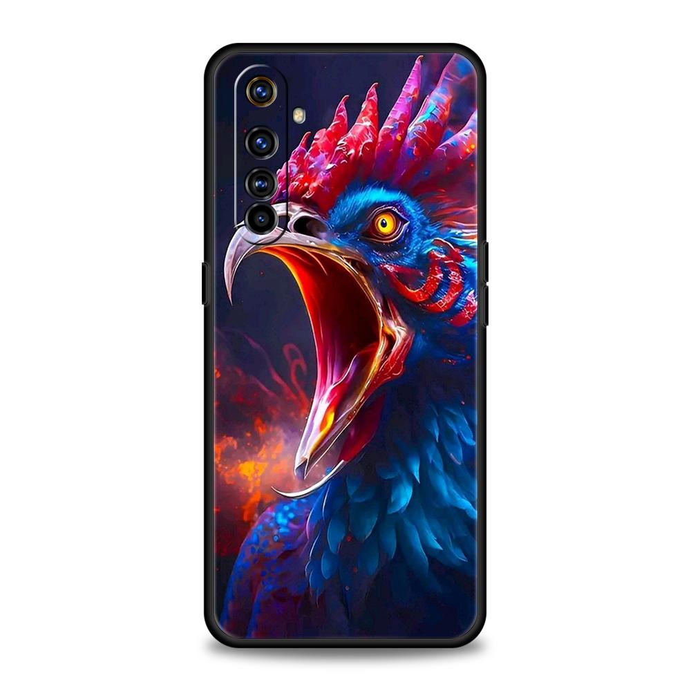 Cock Rooster Chicken Phone Case For Oppo A17 A31 A54 A57 A78 A79 A80 A98 Find X5 X6 Reno 7 8 10 11 13 F Pro 5G Soft TPU Cover