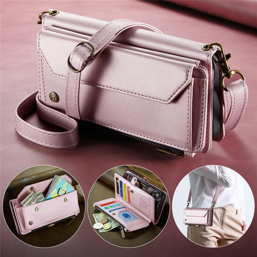 Crossbody Cards Wallet Leather Case For iPhone 16 15 14 Plus 13 12 11 Pro Max XR XS 7 8 Long Lanyard Handbag Cover
