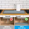 Thickened Silicone Under Sink Mat Heat Resistant Waterproof Cabinet Liner Bathroom Kitchen Cabinet Protector Mat Heightened Edge