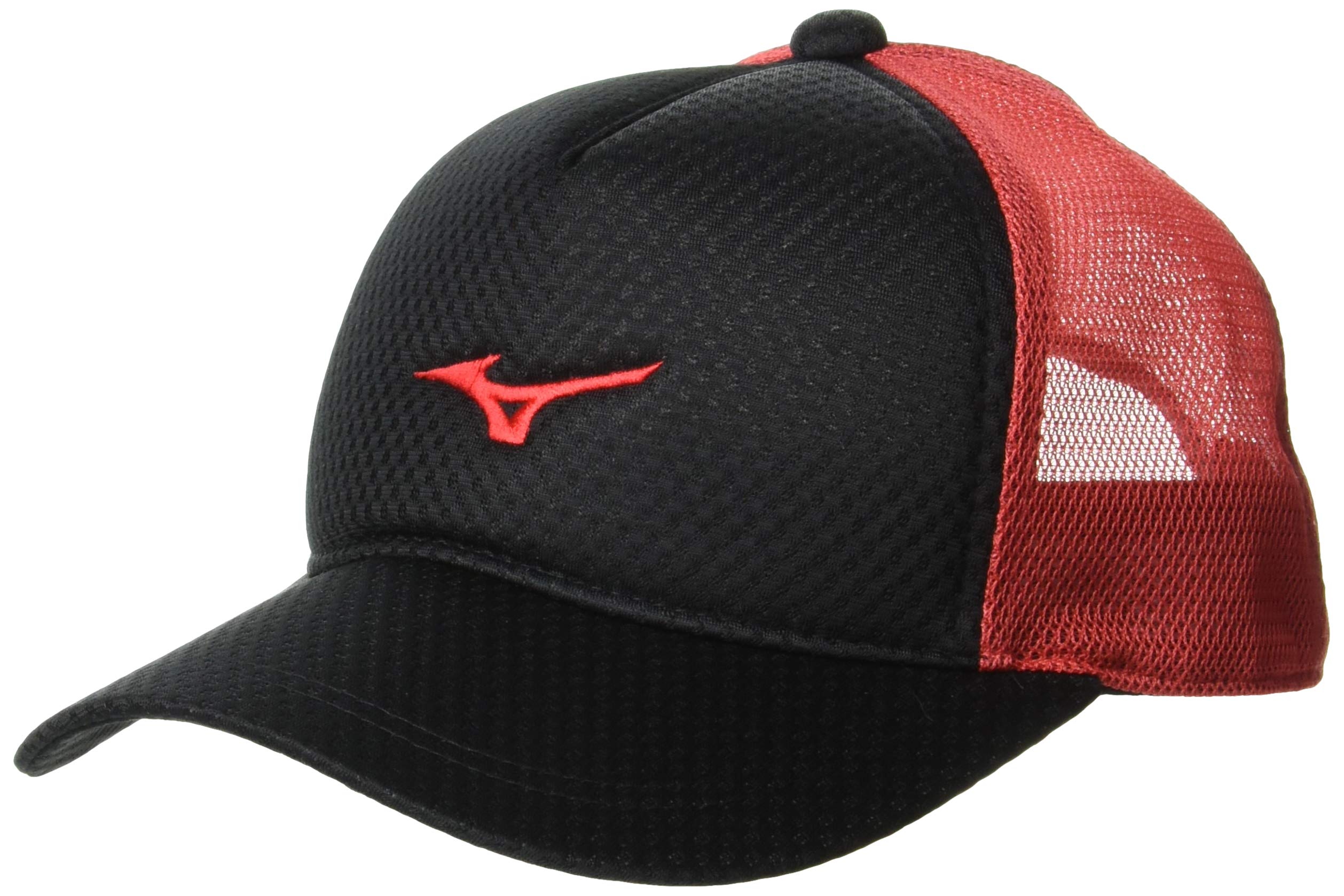 

Mizuno Tennis for Club Activities and Practice Cap, 62JW8002, Black/Red, 56.0-60.0 cm, Unisex,