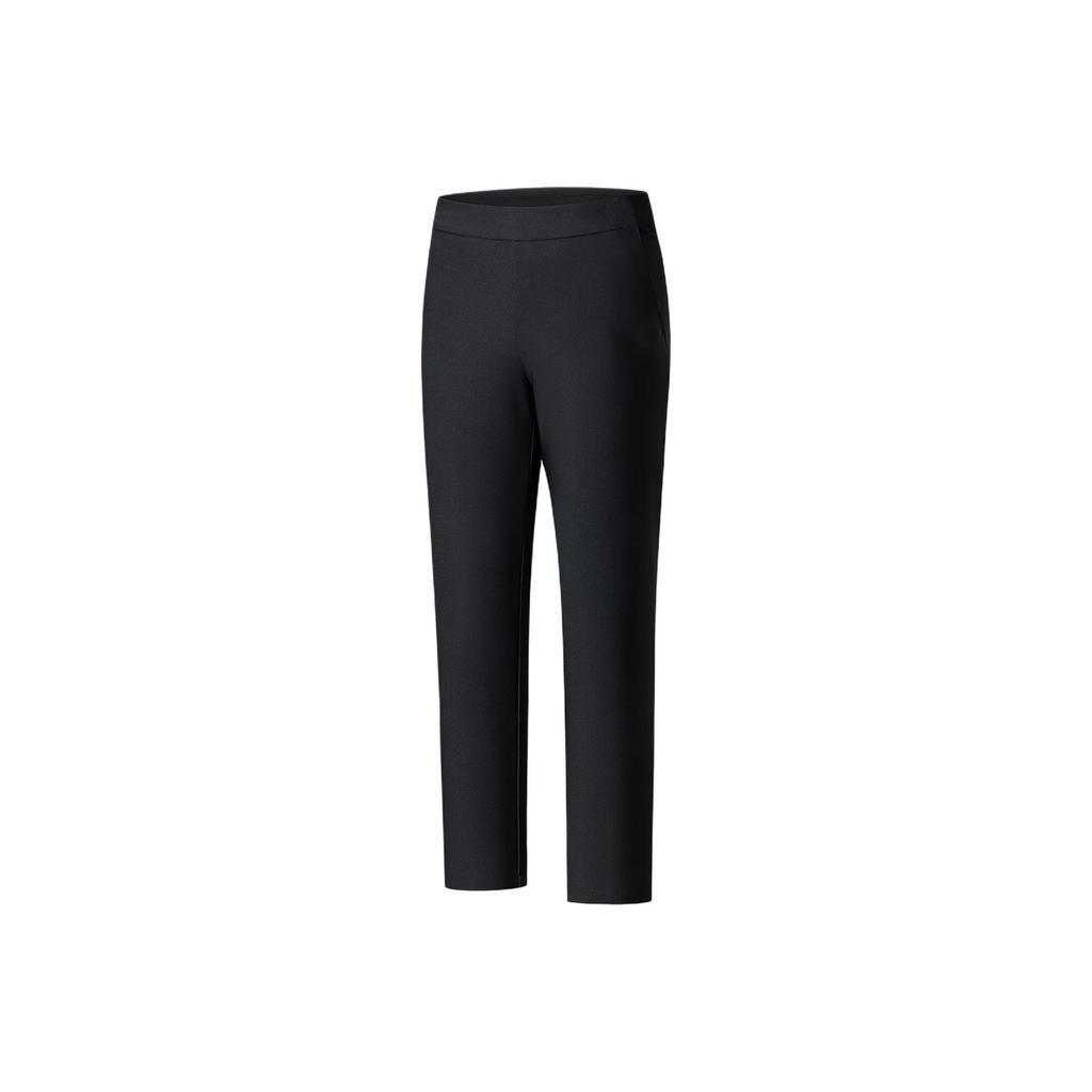 Anta Champion All-Weather Series Solid Color Mid-Rise Breathable Versatile Simple Sports Long Pants Women bottoms 162540301-2