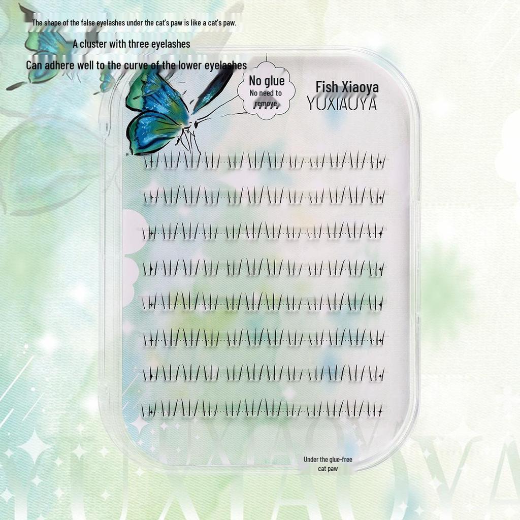 Yu Xiao Ya Glue-Free Cat Paw Lower Lashes - Natural Style Realistic False Eyelashes