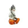 Lord Ganesha Statue (12 Cm X 12 Cm X 20 Cm, Orange)