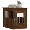 Vidaxl Dog Pen, Brown Oak, 55X80X68Cm, Wood-Based Material