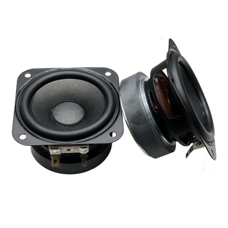 1Pc 70x70mm 2.75Inch 4Ohm 15W Bass Speaker 70mm Subwoofer for Sound Enthusiasts and DIY Projects Black