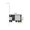 PCI Express 2.5G Gigabit Etherent Network Lan Card 2500Mbps I225 Chips 1-Port
