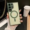 Suitable for Samsung S25ultra Skin Sensitive Magnetic Suction Mobile Phone Case S24plus Matte S23 Lens Film Full Inclusive Protective Case