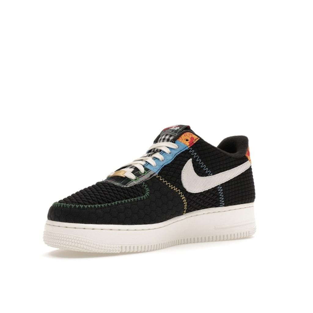 Nike Air Force 1 07 LV8 Multi-Material Men Sneakers Black Sail University-Red DZ4855-001